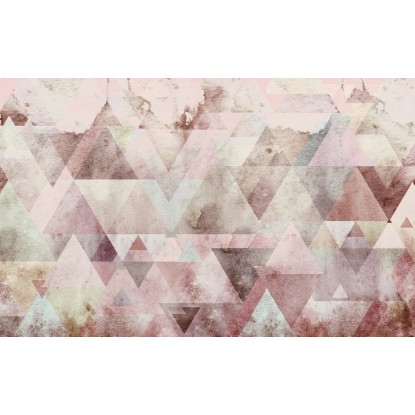 Komar Vliesová fototapeta Triangles Red 400 x 250 cm