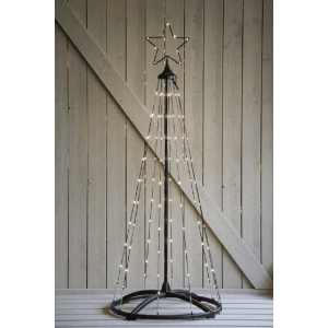 Markslojd Vianočný stromček s hviezdou Abeto, 90 LED, pr. 50 x 120 cm