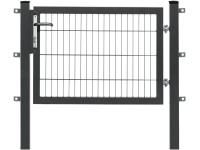 Floraworld Jednokrídlová brána Premium z dvojitého zváraného pletiva antracitová