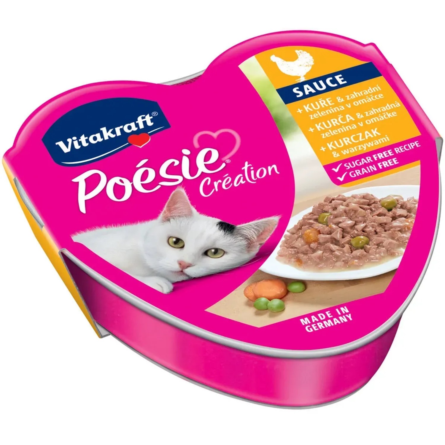 E-shop Vitakraft Vaničky pre mačky Poésie Creation kura a zelenina v šťave 1 x 85 g