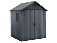Keter Plastový záhradný domček Darwin 6x6, sivá, 190 x 182 x 221 cm