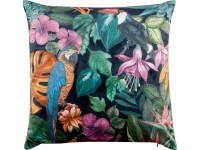 Dekoratívny vankúš s potlačou listov 45 x 45 cm