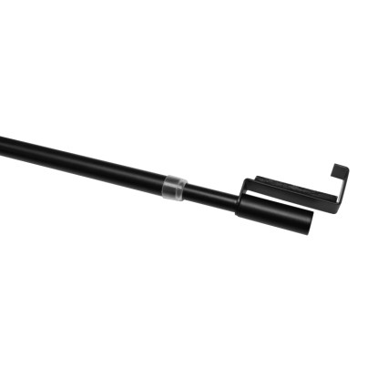 Gardinia Nastaviteľná vitrážna tyč kovová čierna matná pr. 7/9 mm, 40 - 60 cm