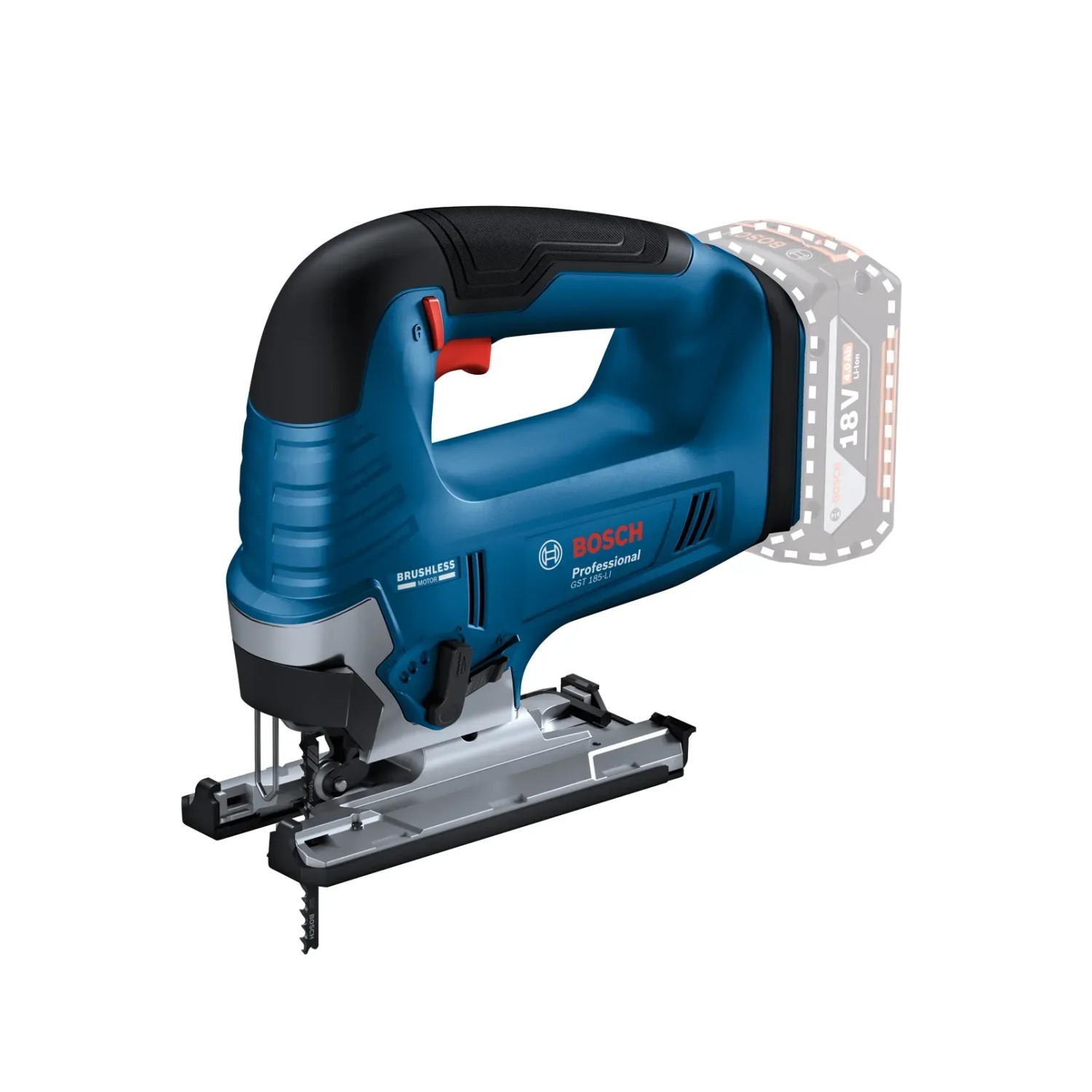 E-shop Bosch Professional Aku priamočiara píla GST 185-LI vr. ochrany proti trieskam
