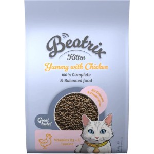 Beatrix Krmivo pre mačky Kitten s kuracím, 1,4 kg