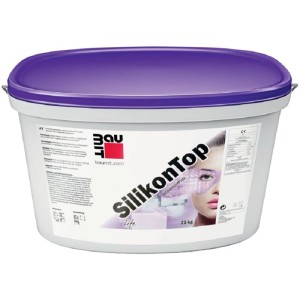 Baumit Tenkovrstvá silikónová omietka SilikonTop 1,5K, biela, 25 kg