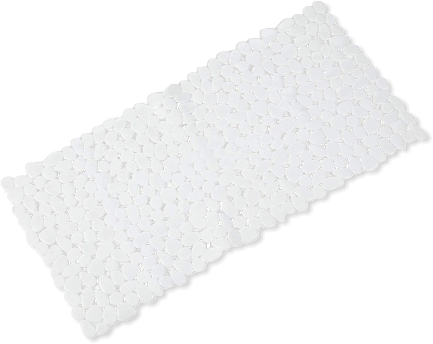 Tappetino Da Bagno Antiscivolo Spirella Riverstone, PVC Trasparente, 75x36 Cm, Per Doccia E Vasca, Trasparente