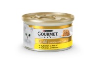 Purina Konzerva pre mačky Gourmet Gold Savoury Cake, kuracie s mrkvou 85 g