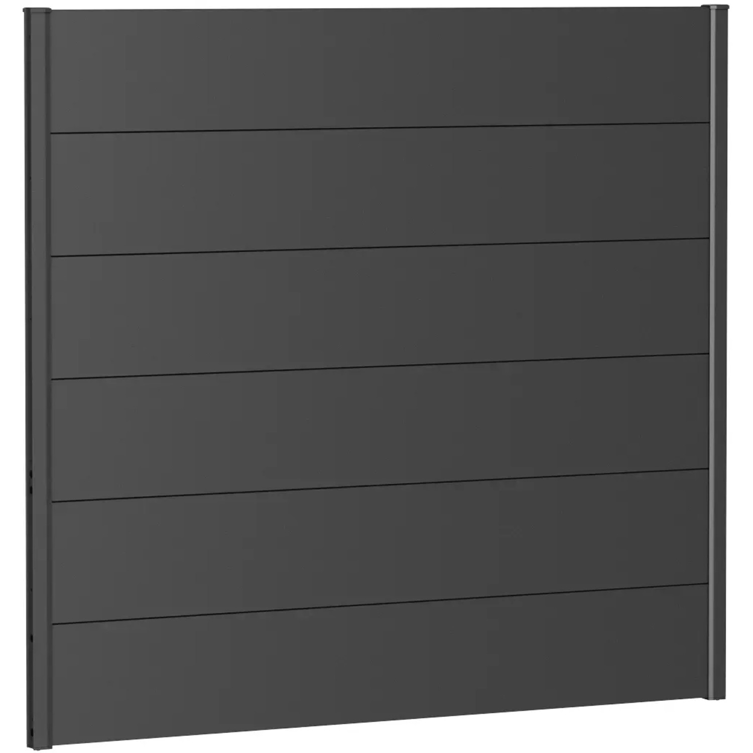 E-shop Biohort Plný plot bez presklenia tmavo sivý, 150 x 135 cm