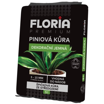 FLORIA PREMIUM Píniová dekoračná jemná kôra 5 l (nová)