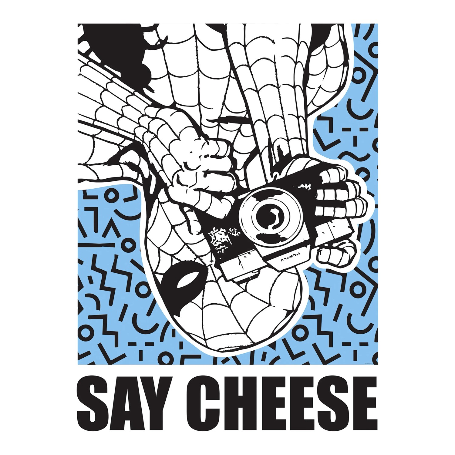 E-shop Komar Plagát Marvel Spider-Man Say Cheese Blue 50 x 70 cm
