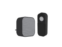 Solight Bezdrôtový domový zvonček 1L74B do zásuvky, learning code, 180m, čierna