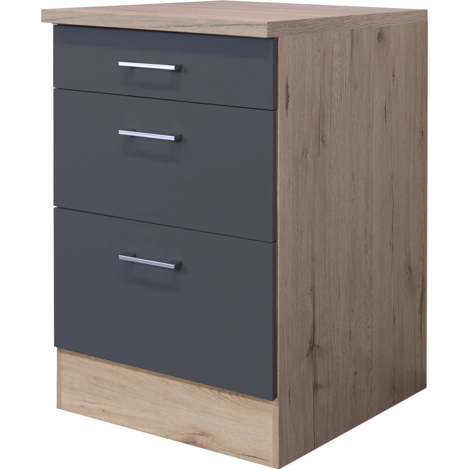 E-shop Flex-Well Kuchynská skrinka Morena spodná, zásuvky, 60 x 85 x 57,1 cm
