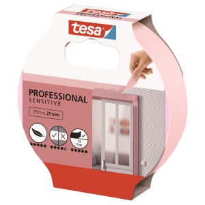 Tesa Professional Sensitive maskovacia páska, 25 m x 25 mm, pre citlivé povrchy.