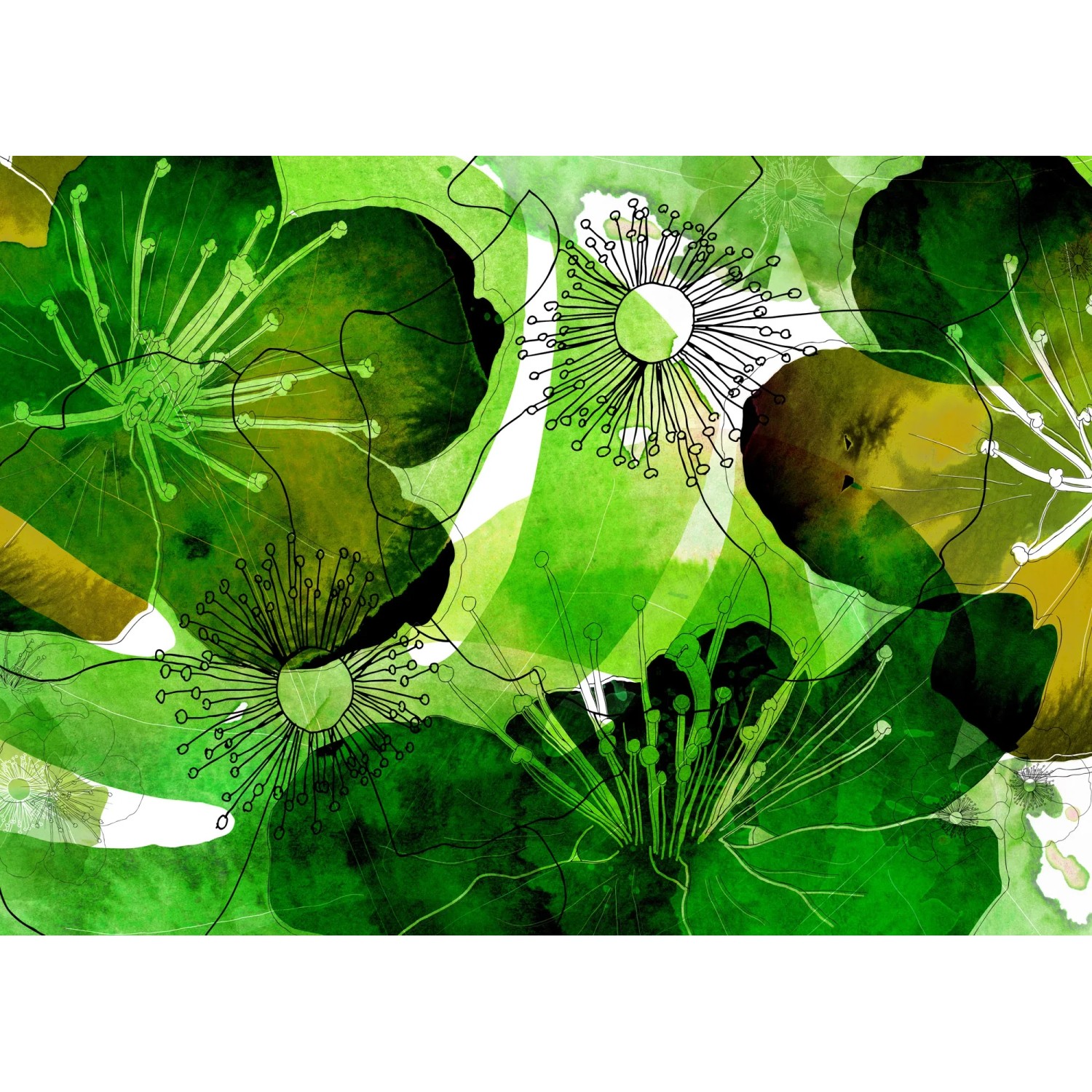E-shop Komar Vliesová fototapeta Aquarell 350 x 250 cm