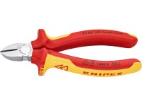 Knipex Bočné štiepacie kliešte, chróm., izolované viackomp.návleky, VDE, 140 mm