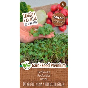 GardenSeed Premium Semienka Mikrozelenina Reďkovka