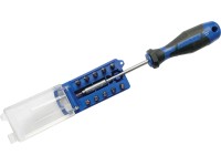LUX-TOOLS Skrutkovač na bity s 11-dielnym zásobníkom bitov