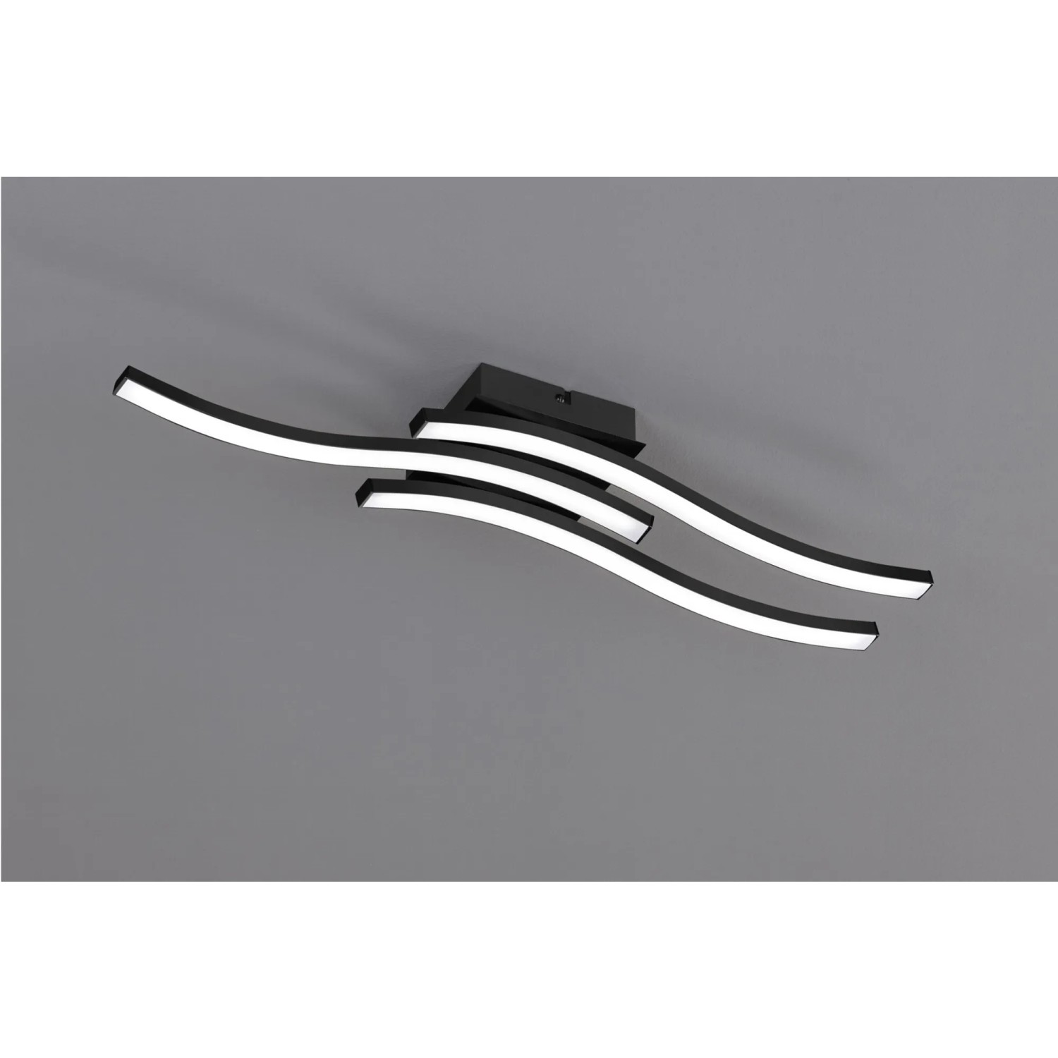 E-shop Reality Stropné LED svietidlo Route, 3-bodové, 3x5W, matná čierna, 56 x 12 cm