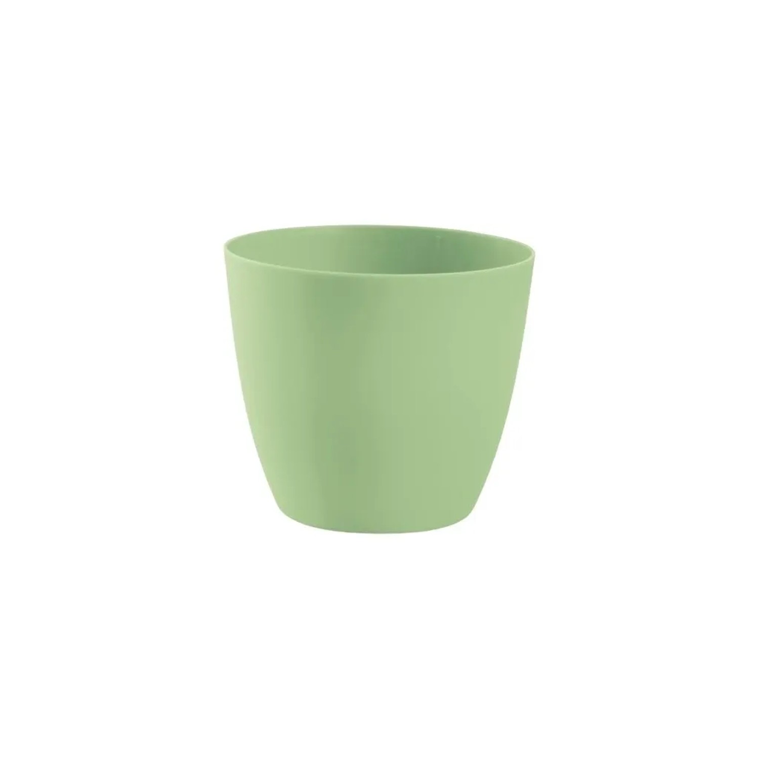 E-shop Plastkon Obal na kvetináč Ella pistáciová matná, pr. 10 x 8,7 cm