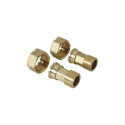 Skrutkovanie k vodomeru mosadz 1/2" súprava (3/4" x 1/2")