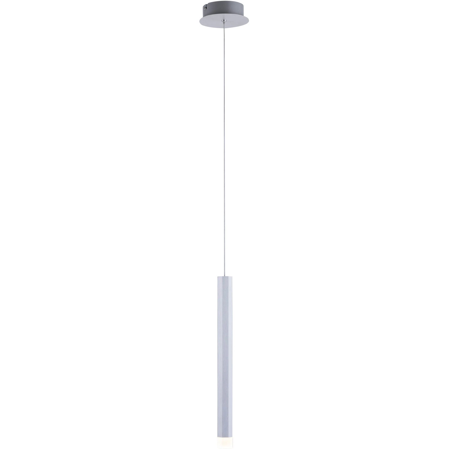 E-shop Just Light. Závesné LED svietidlo Bruno, 3000K, 550lm, hliníková, pr. 12 x 120cm