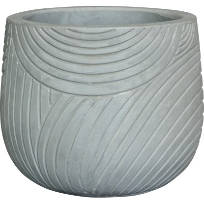 Kvetináč prírodný, tmavo sivý, pr. 31 x 25,5 cm
