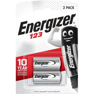 Energizer Lithium 123 fotobatéria, 2 kusy. Dlhotrvajúce 3V batérie pre fotoaparáty a fotografické príslušenstvo.