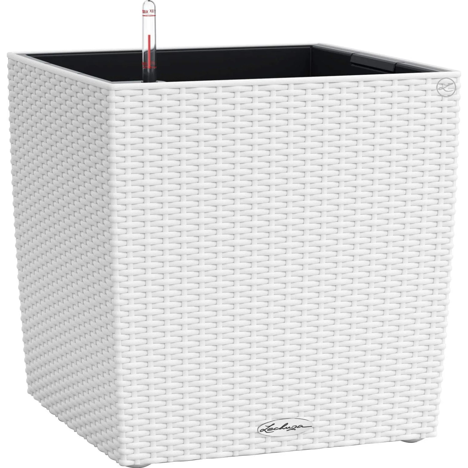 E-shop Lechuza Kvetináč Cube Cottage 40 biely, 400 x 390 x 390 mm