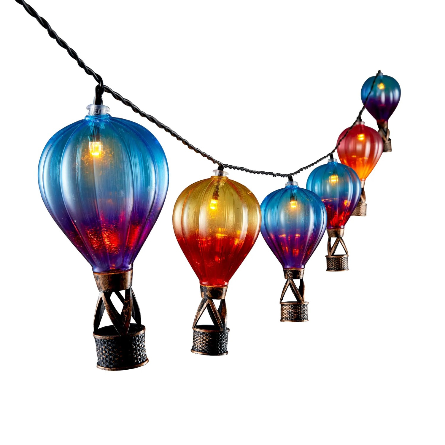 E-shop MICA LED solárna reťaz s teplovzdušnými balónmi 5,8 m
