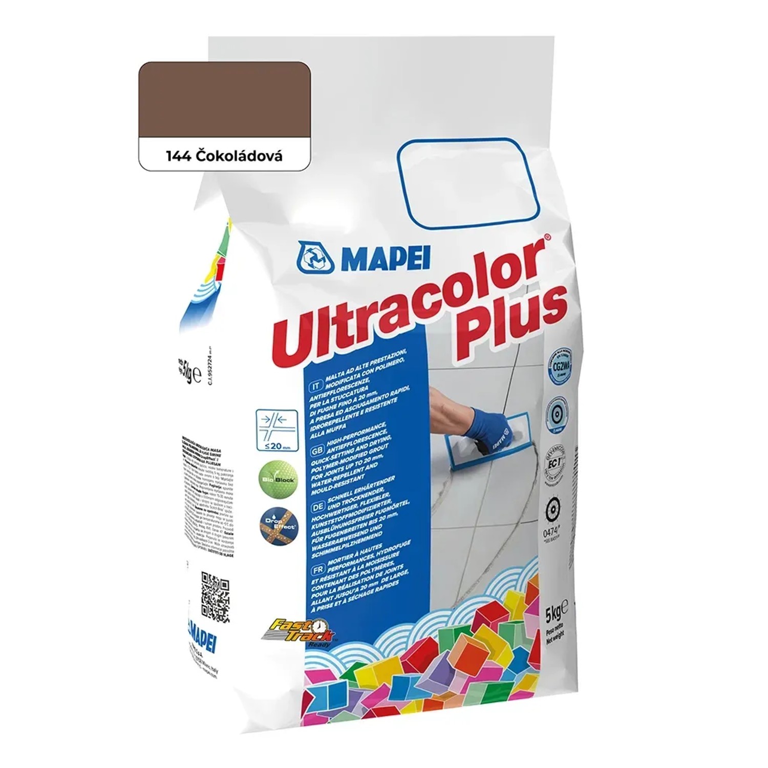 E-shop Mapei Škárovacia hmota Ultracolor Plus 5 kg, 144 čokoládová