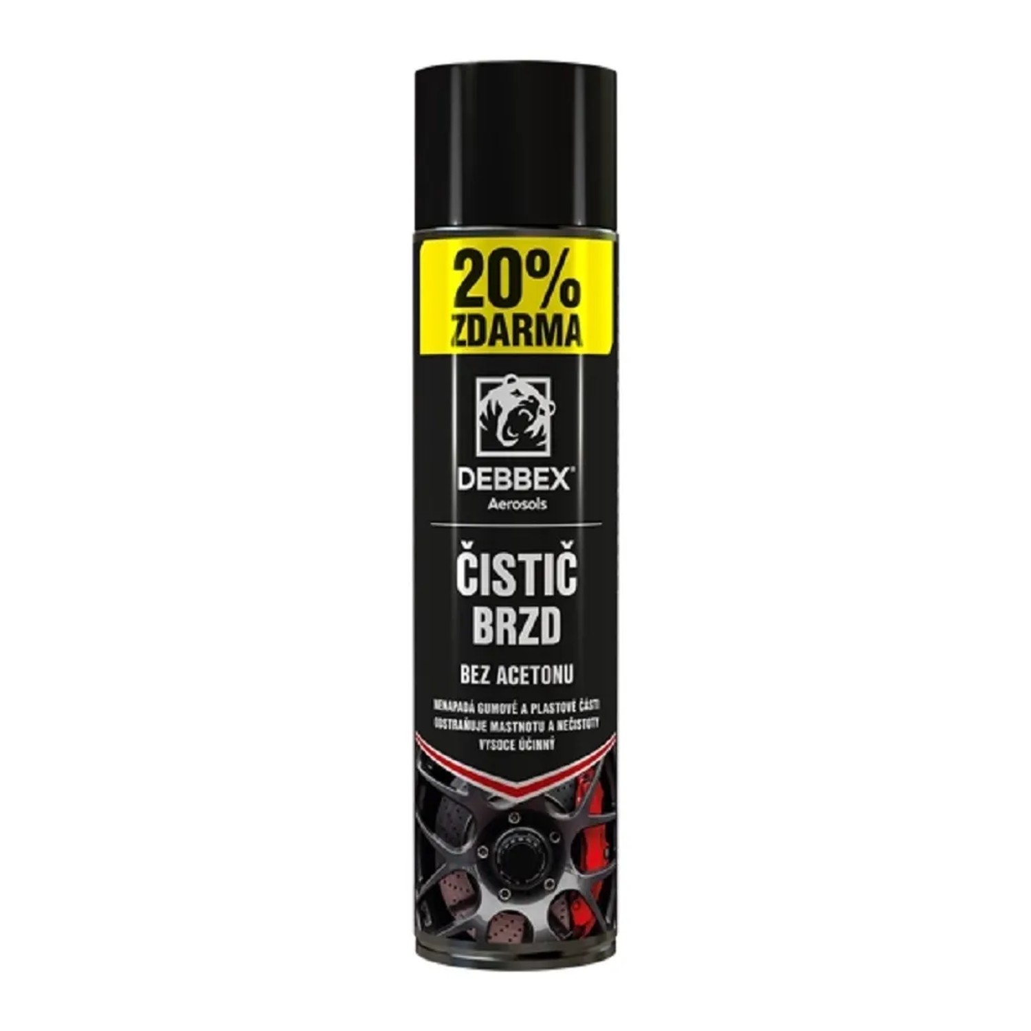 E-shop DEBBEX Čistič bŕzd bez acetónu 500 + 100 ml