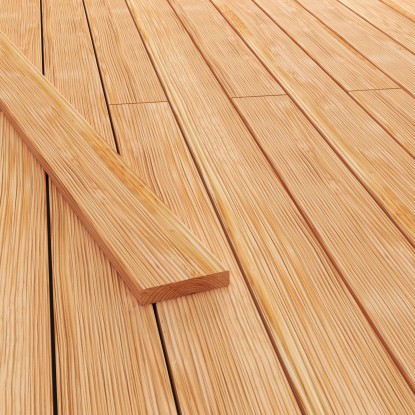 Terasová doska hobľovaná/hladká, douglaska, 250 x 2,8 x 14,5 cm