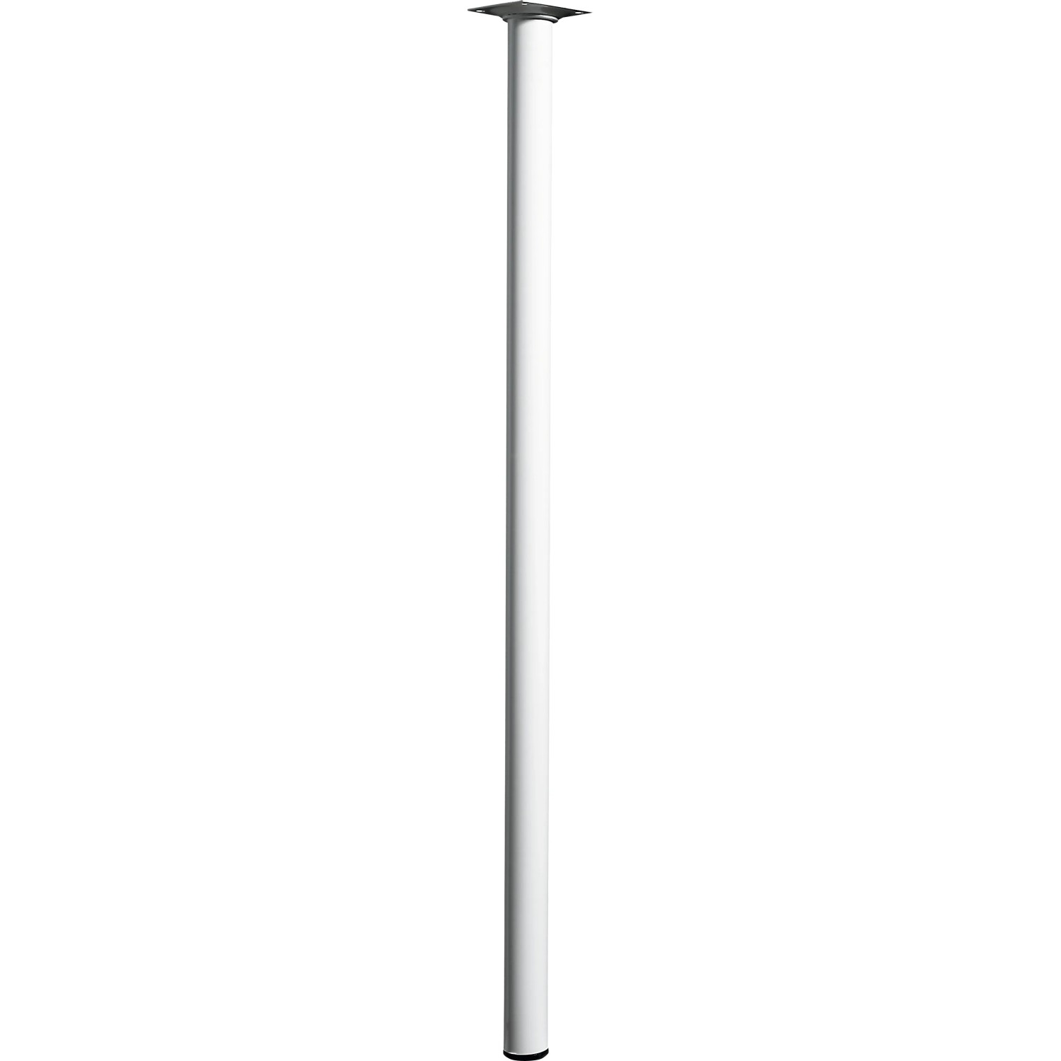 E-shop Hettich Nábytková noha guľatá, biela, pr. 30 x 700 mm
