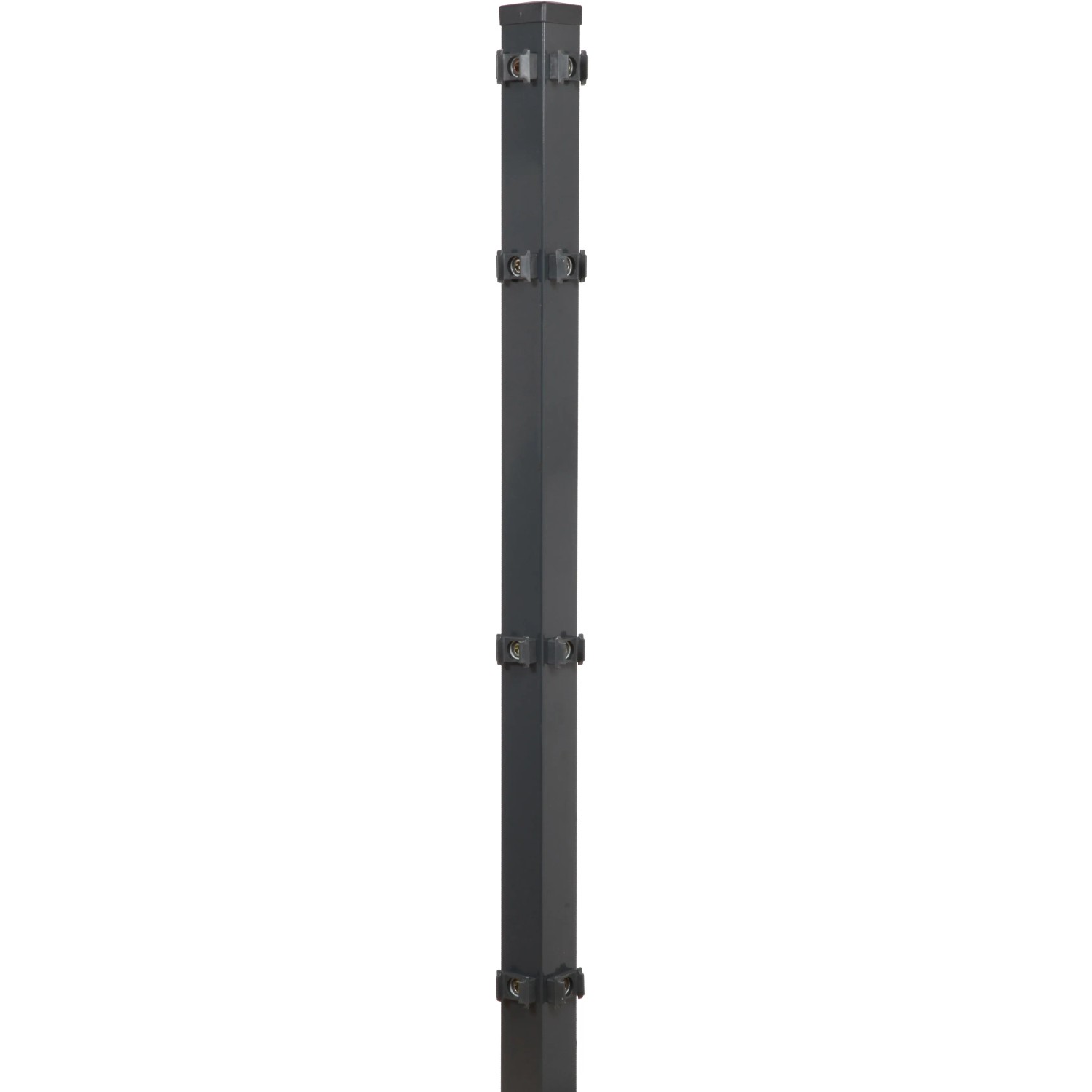 E-shop Rohový plotový stĺpik pre dvojité pletivo antracitový 6 cm x 6 cm x 140 cm