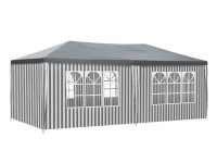 Párty stan Mazeppa bielo zelený 260 x 584 x 295 cm *