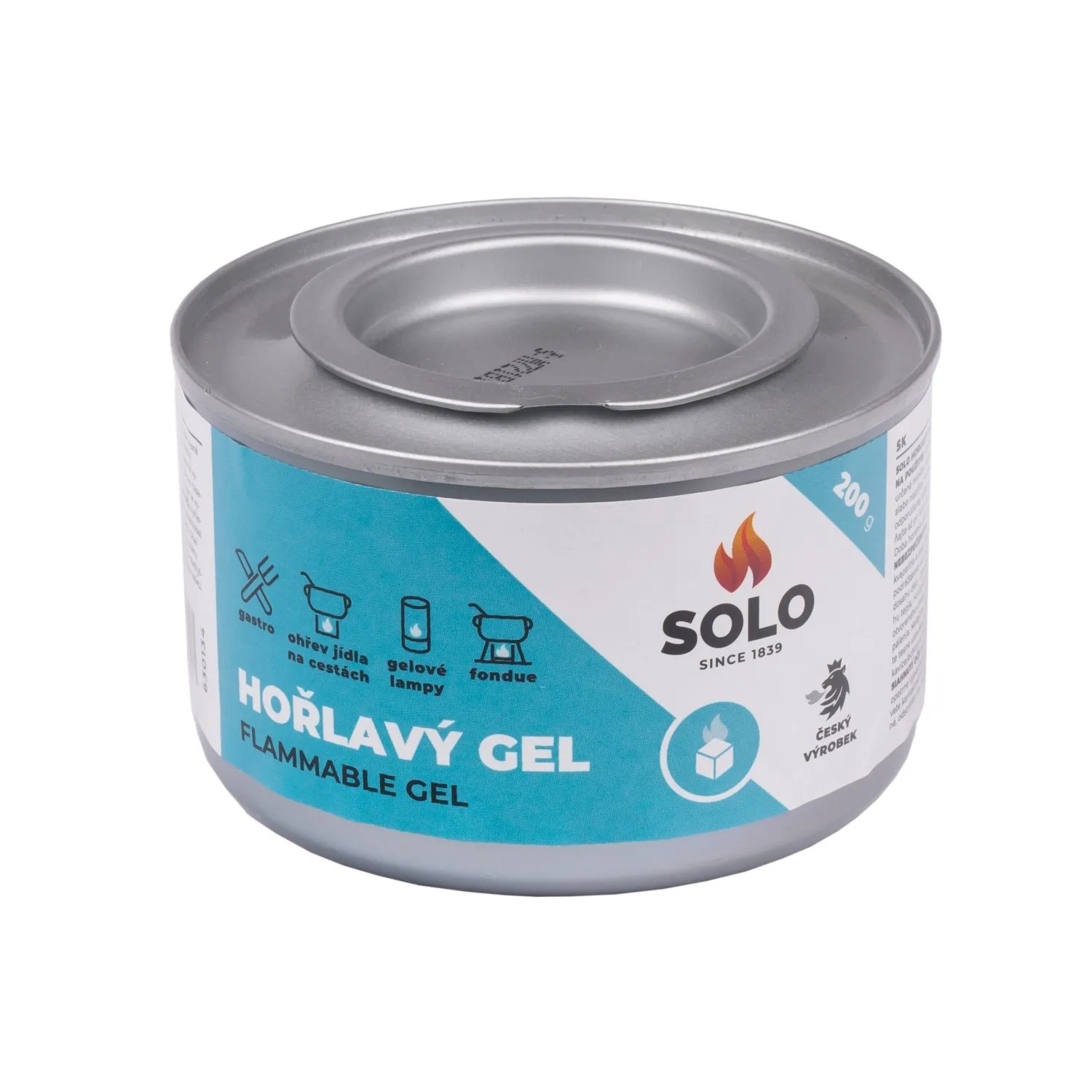 E-shop Solo horľavý gél v plechovke 200 g