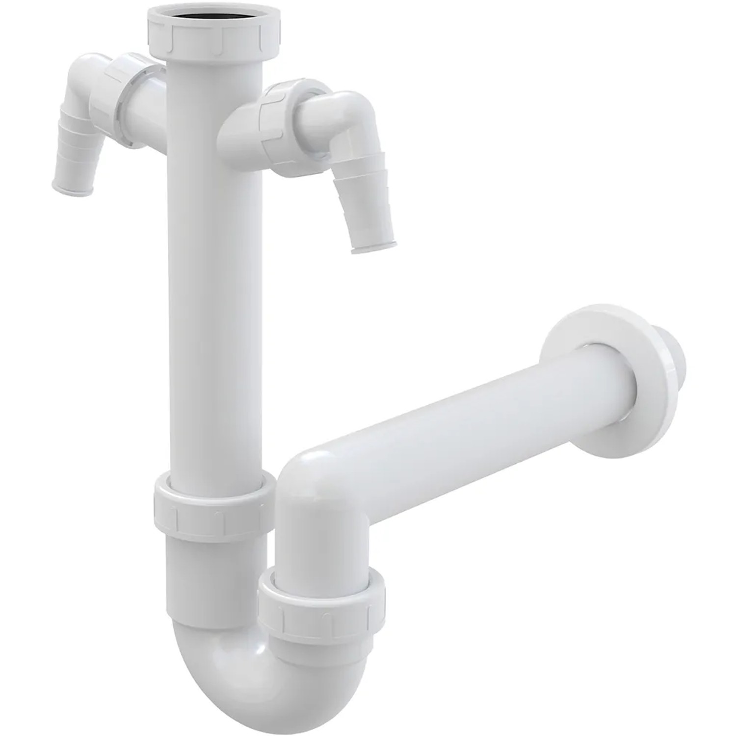 E-shop Alca Sifón drezový A82-DN50 trubkový, prevl. matica 6/4", 2x prípojka, DN 50