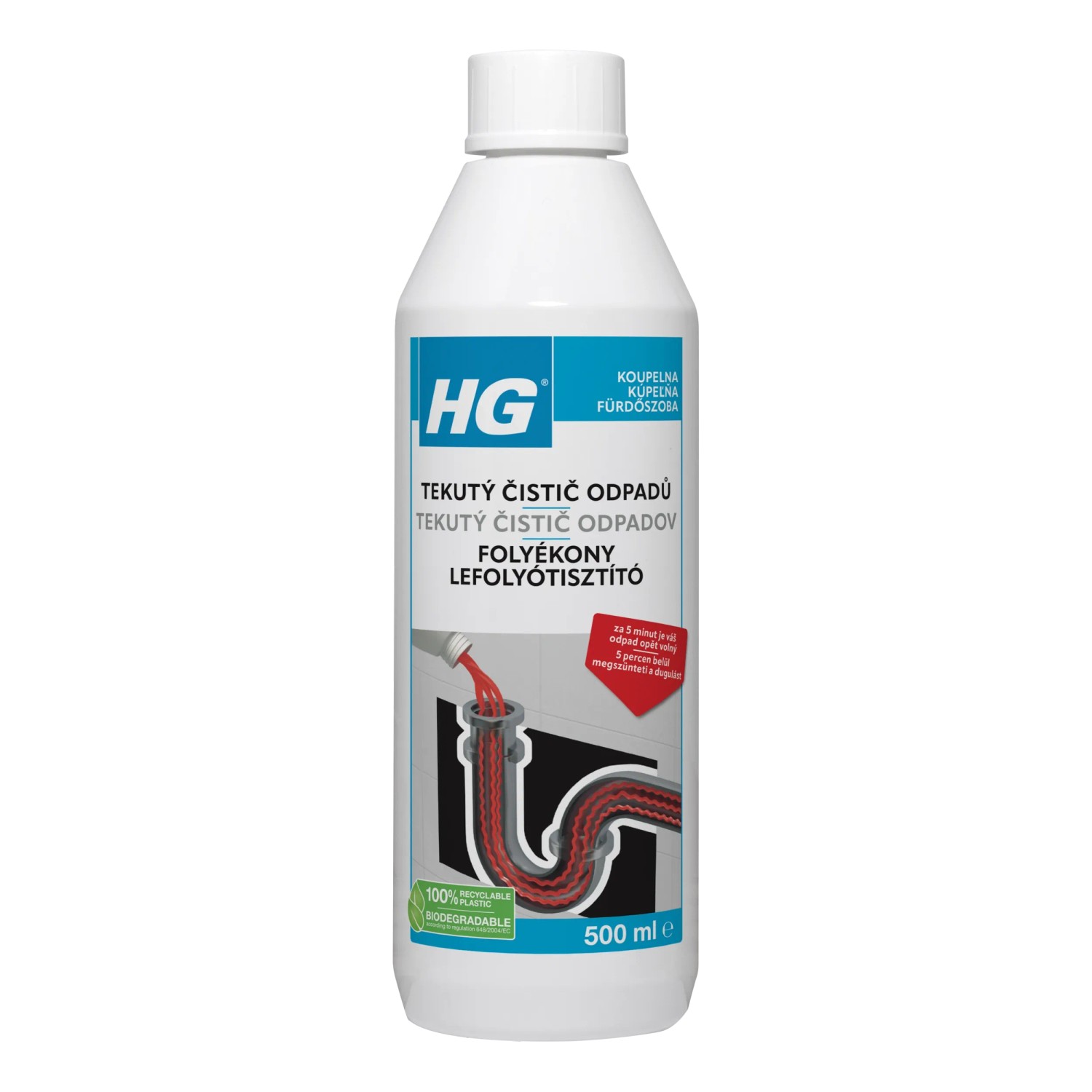 E-shop HG Tekutý čistič odpadov 500 ml