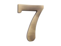 Cobra Číslica 7 - 10 cm, česaný bronz