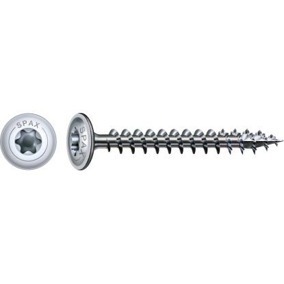Skrutka do dreva Spax Ø 6x80 mm s tanierovou hlavou a pohonom T-Star plus, 24 kusov