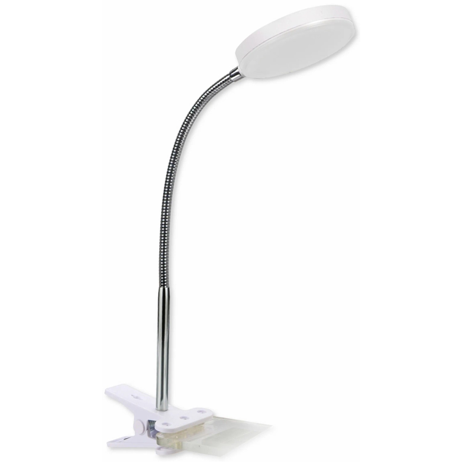 E-shop Top Light LED stolná lampička s klipom Lucy KL biela