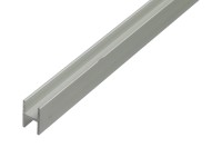 GAH Alberts H-profil, eloxovaný hliník, strieb., 22 x 13,5 x 1000 mm, hr. 1,5 mm
