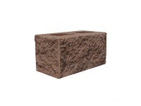 DITON Plotová tvárnica s fazetou E štvorstranná hnedá 38,5 x 19 x 19 cm