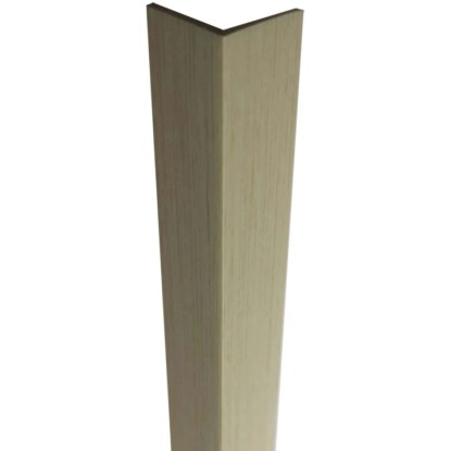 Arcansas Uhlový profil PVC imitácia dreva, svetlý, 20 x 20 x 1000 mm