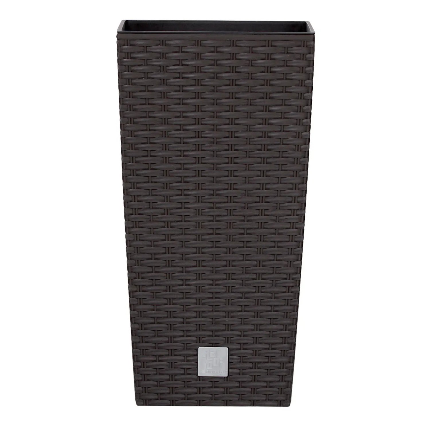 E-shop Prosperplast Kvetináč s vkladom Rato Square 22,5 cm, umbra