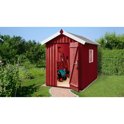 Weka Švédský záhradný domček 348 veľ. 1, švédská červená, 162 x 168 cm
