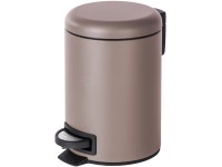 Wenko Nášľapný odpadkový kôš Leman sivohnedý 3 l