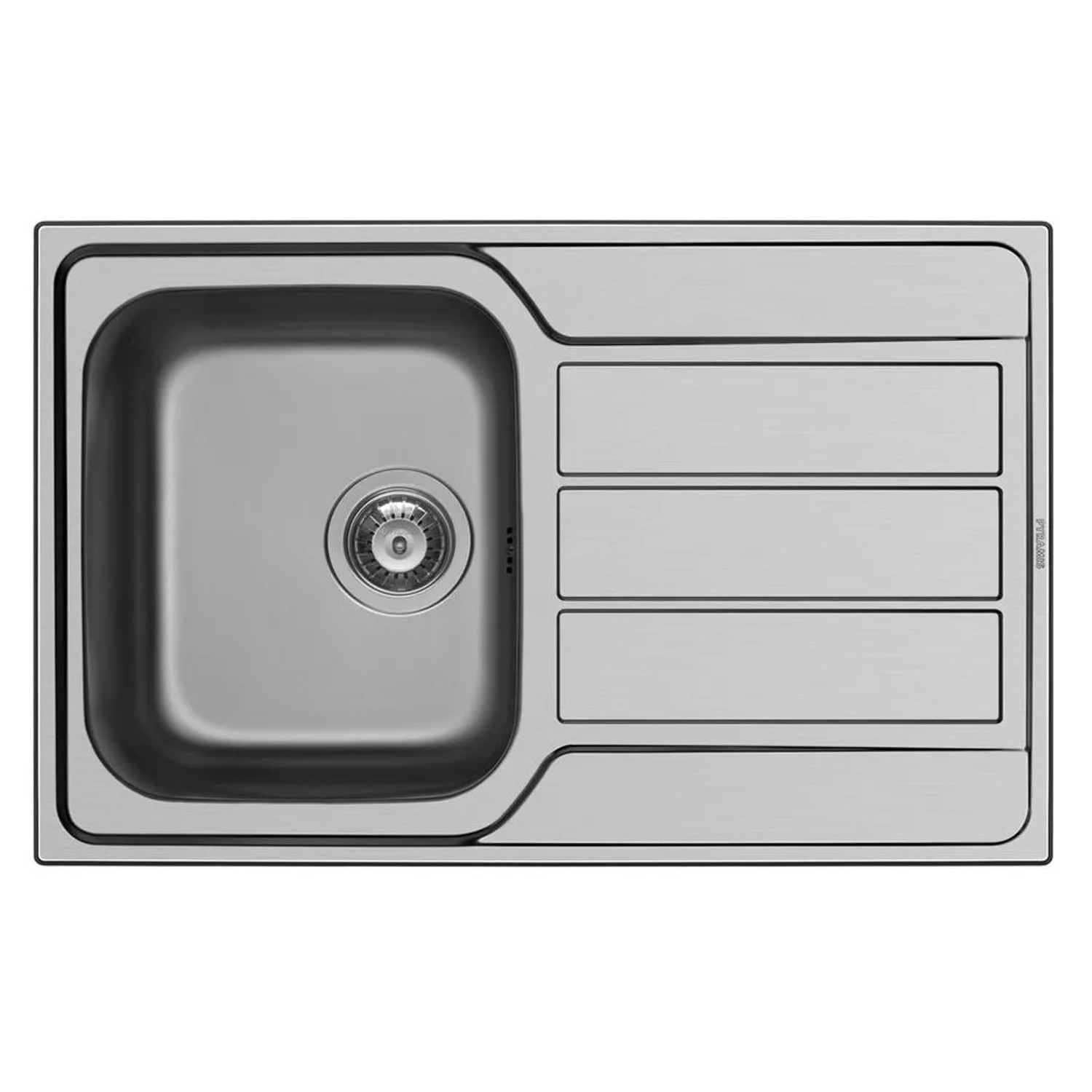 E-shop PYRAMIS Nerezový drez ATHENA 1B 1D hladký - Satin 79 x 50 cm