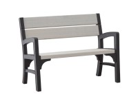 Keter Lavice Montero dvojmiestna grafit/hnedá 120 x 62 x 89,5 cm